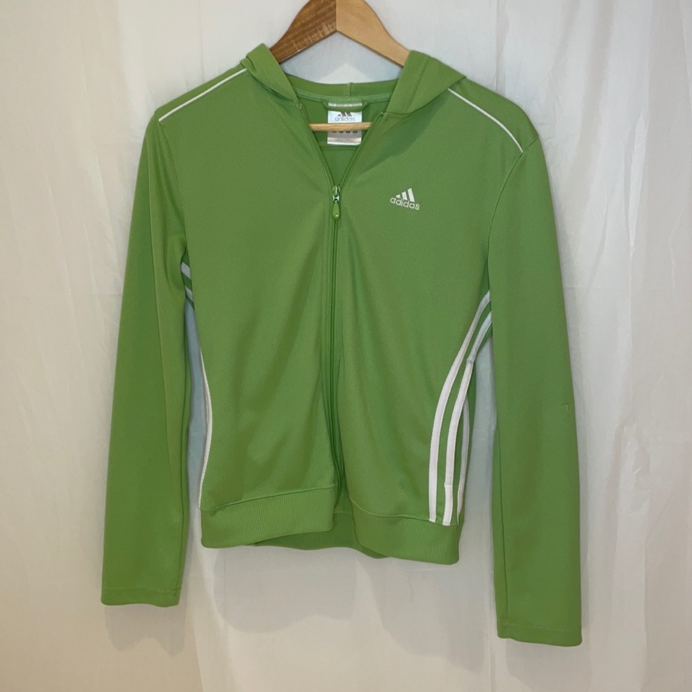 GREEN ADIDAS JACKET